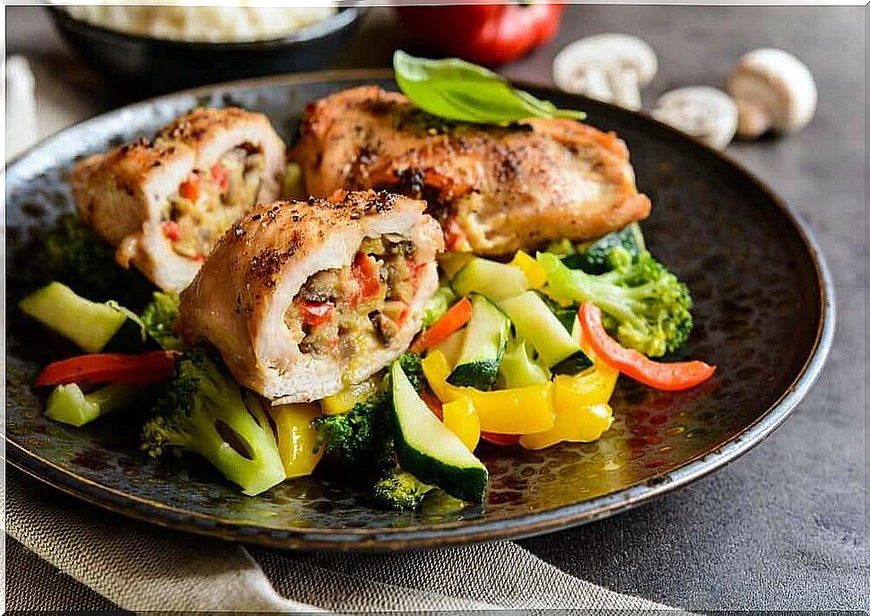 Potatoes and Vegetables - Chicken