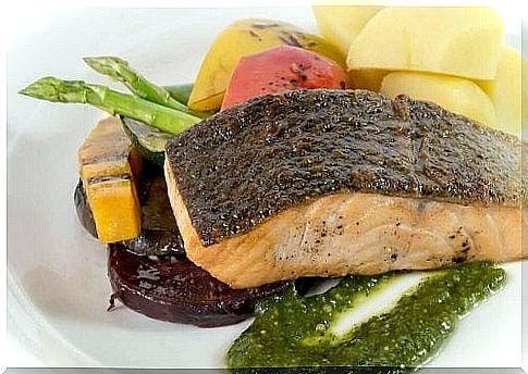 Potatoes and Vegetables - Salmon