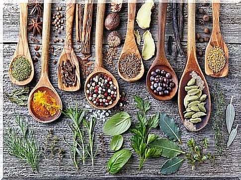 the kitchen expert uses a lot of spices