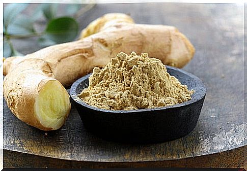 Ginger root and powder