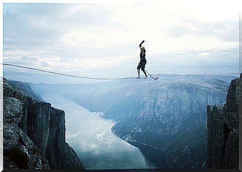 Life can be a tightrope, you have to be in control