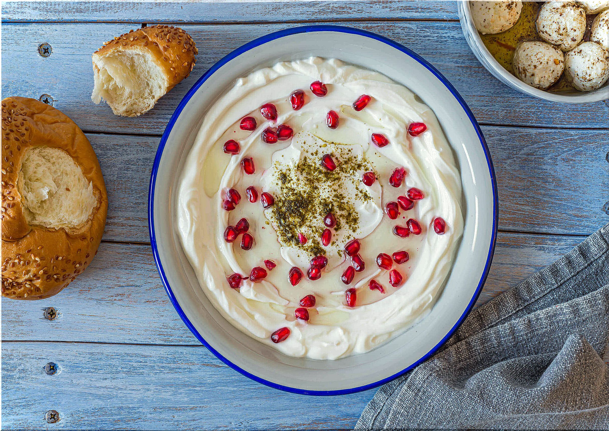 Labneh - with pomegranate seeds