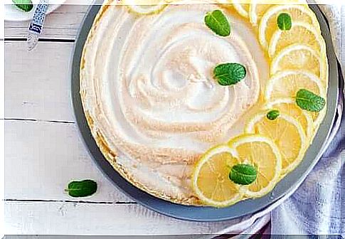 Lemon meringue pie without milk and gluten