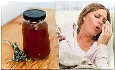 Natural cough syrup made from thyme and liquorice