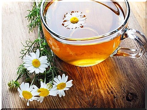 Chamomile tea helps with reflux