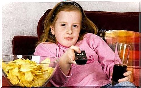 obese children - chips