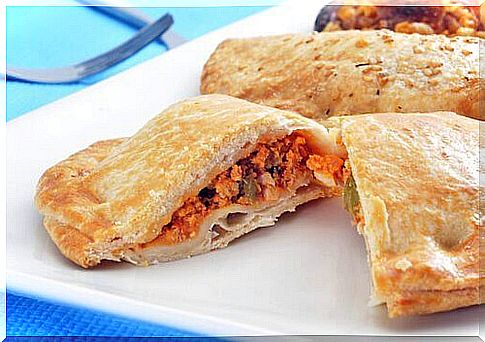 Spanish empanadas with meat or chicken