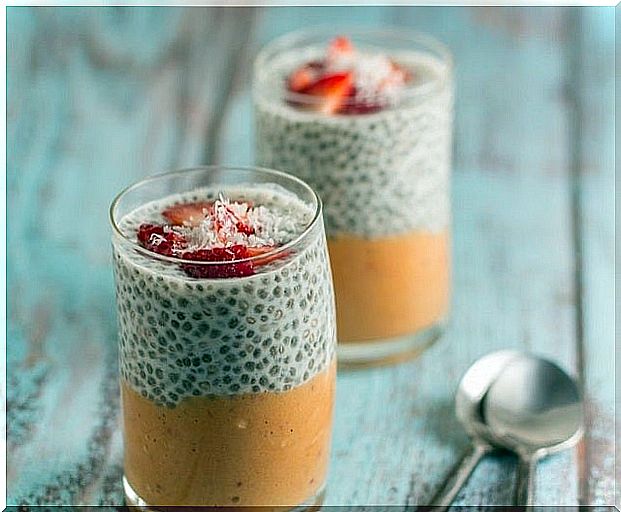 Shake with chia seeds